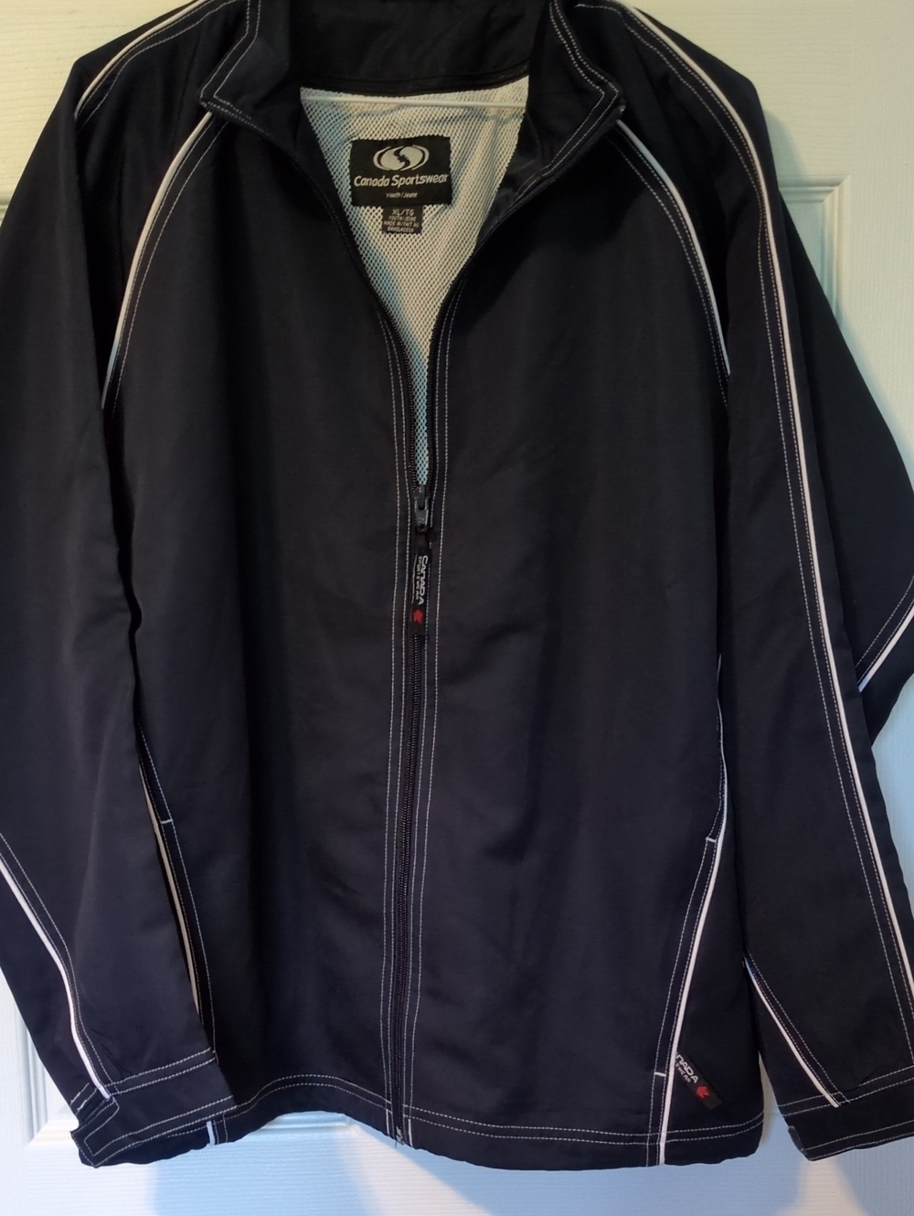 Men’s Navy Zip-Front Jacket